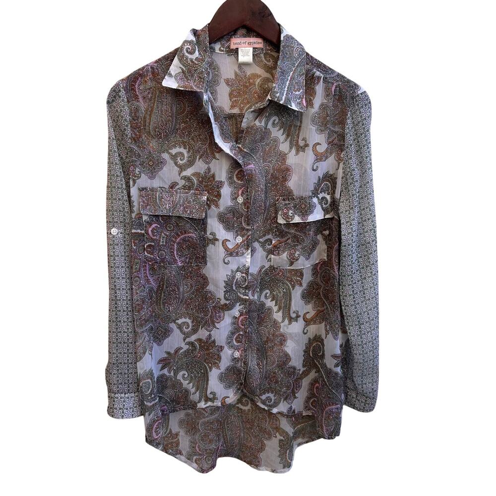 Band of Gypsies Button Down Shirt Size Small